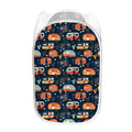 Caravan Camping Pattern Print Mesh Laundry Hamper