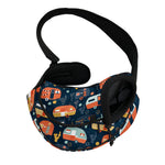 Caravan Camping Pattern Print Pet Sling Carrier