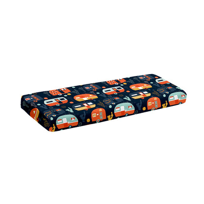 Caravan Camping Pattern Print Piano Keyboard Cover