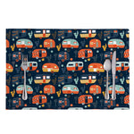 Caravan Camping Pattern Print Placemat