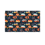Caravan Camping Pattern Print Polyester Flag