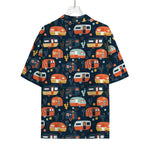 Caravan Camping Pattern Print Rayon Hawaiian Shirt