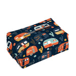 Caravan Camping Pattern Print Rectangle Tissue Box Cover