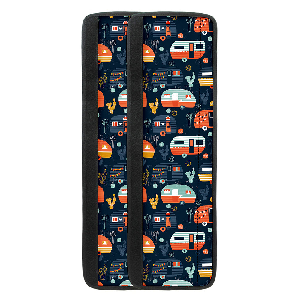 Caravan Camping Pattern Print Refrigerator Handle Covers