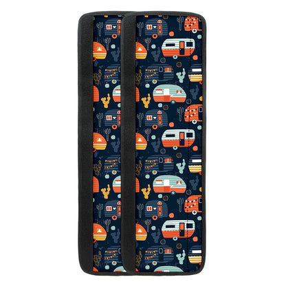 Caravan Camping Pattern Print Refrigerator Handle Covers