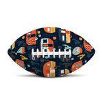 Caravan Camping Pattern Print Rugby Ball