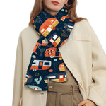 Caravan Camping Pattern Print Scarf
