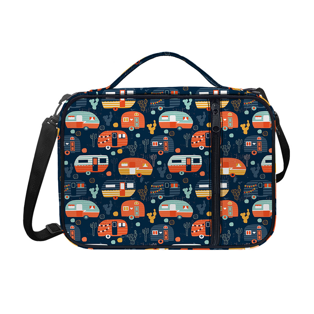 Caravan Camping Pattern Print Shoulder Strap Bible Bag