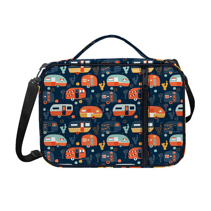 Caravan Camping Pattern Print Shoulder Strap Bible Bag