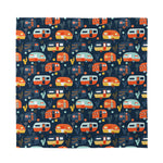 Caravan Camping Pattern Print Silk Bandana