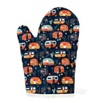 Caravan Camping Pattern Print Single Oven Mitt