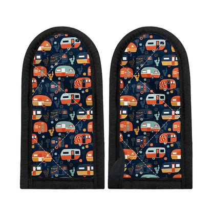 Caravan Camping Pattern Print Skillet Handle Cover