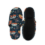 Caravan Camping Pattern Print Slippers