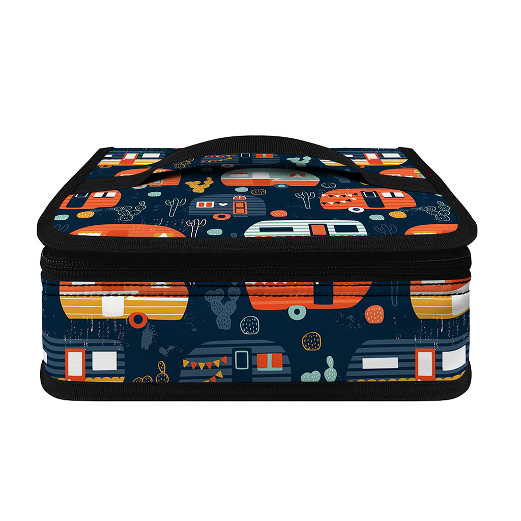 Caravan Camping Pattern Print Small Lunch Bag