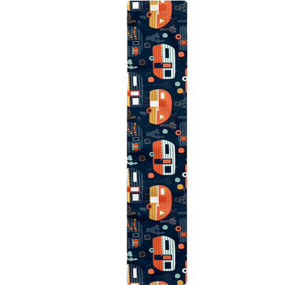 Caravan Camping Pattern Print Table Runner