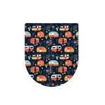 Caravan Camping Pattern Print Toilet Lid Cover