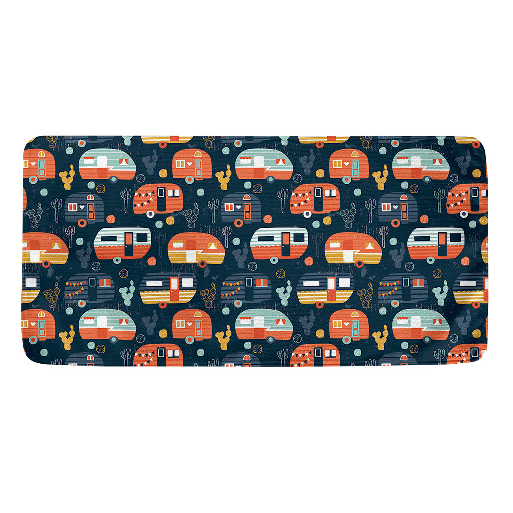 Caravan Camping Pattern Print Towel
