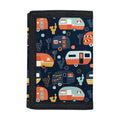 Caravan Camping Pattern Print Trifold Wallet