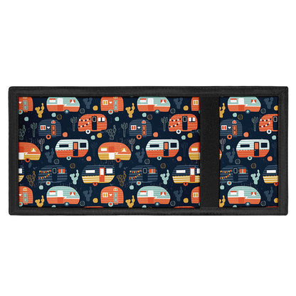 Caravan Camping Pattern Print Trifold Wallet