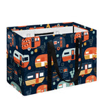 Caravan Camping Pattern Print Utility Tote Bag