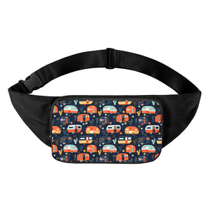 Caravan Camping Pattern Print Waist Bag