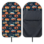 Caravan Camping Pattern Print Waterproof Car Seat Cover