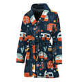 Caravan Camping Pattern Print Women's Bathrobe