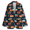 Caravan Camping Pattern Print Women's Blazer