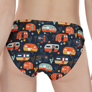 Caravan Camping Pattern Print Women's Panties