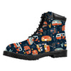 Caravan Camping Pattern Print Work Boots