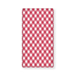 Cardinal Red And White Gingham Print Baby Crib Sheet