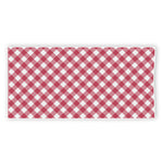 Cardinal Red And White Gingham Print Beach Towel