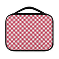 Cardinal Red And White Gingham Print Classic Bible Case