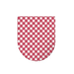 Cardinal Red And White Gingham Print Toilet Lid Cover