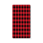 Cardinal Red Buffalo Check Pattern Print Baby Crib Sheet