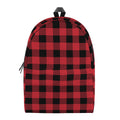Cardinal Red Buffalo Check Pattern Print School Backpack