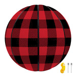 Cardinal Red Buffalo Check Pattern Print Basketball