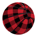 Cardinal Red Buffalo Check Pattern Print Basketball