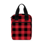 Cardinal Red Buffalo Check Pattern Print Bible Tote Bag