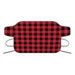 Cardinal Red Buffalo Check Pattern Print Car Windshield Snow Cover