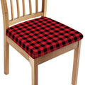 Cardinal Red Buffalo Check Pattern Print Chair Cushion Cover