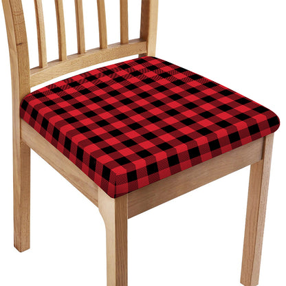 Cardinal Red Buffalo Check Pattern Print Chair Cushion Cover