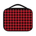 Cardinal Red Buffalo Check Pattern Print Classic Bible Case