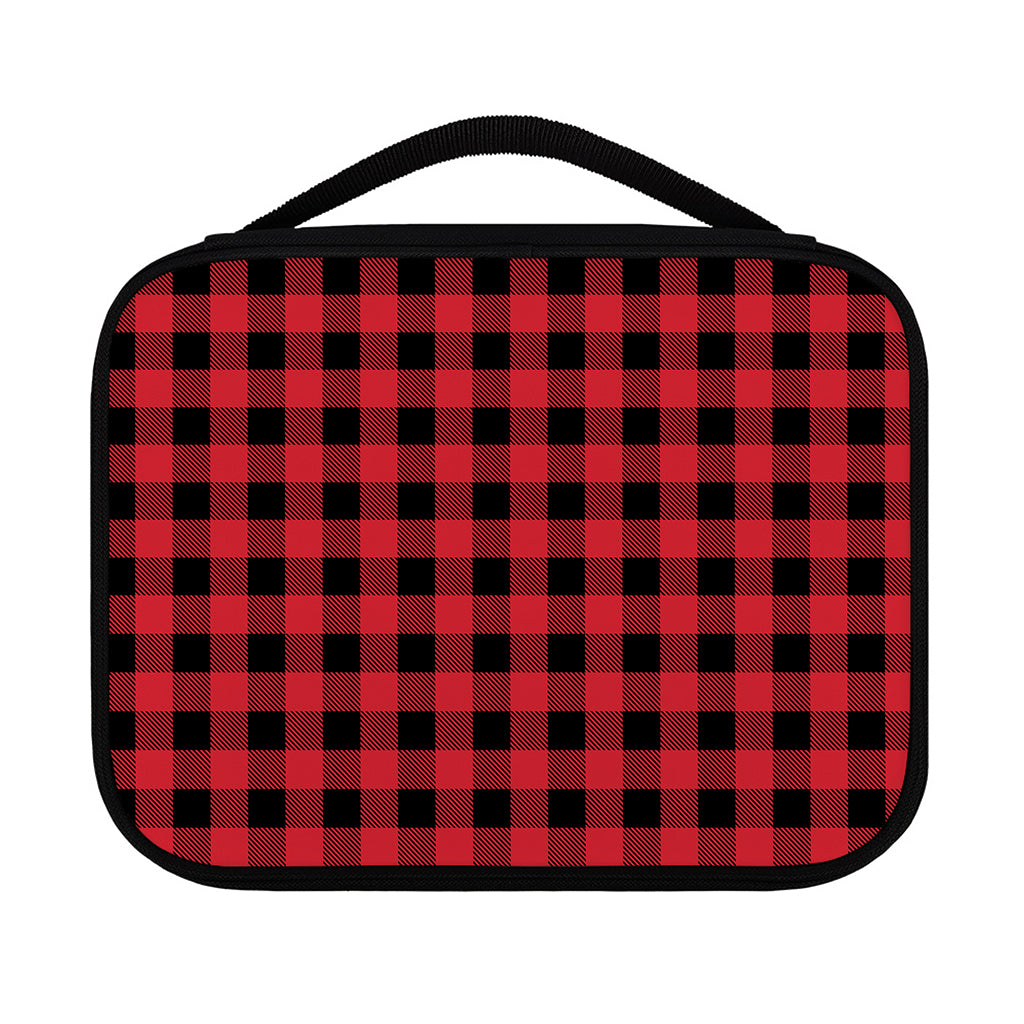 Cardinal Red Buffalo Check Pattern Print Classic Bible Case