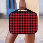 Cardinal Red Buffalo Check Pattern Print Classic Bible Case