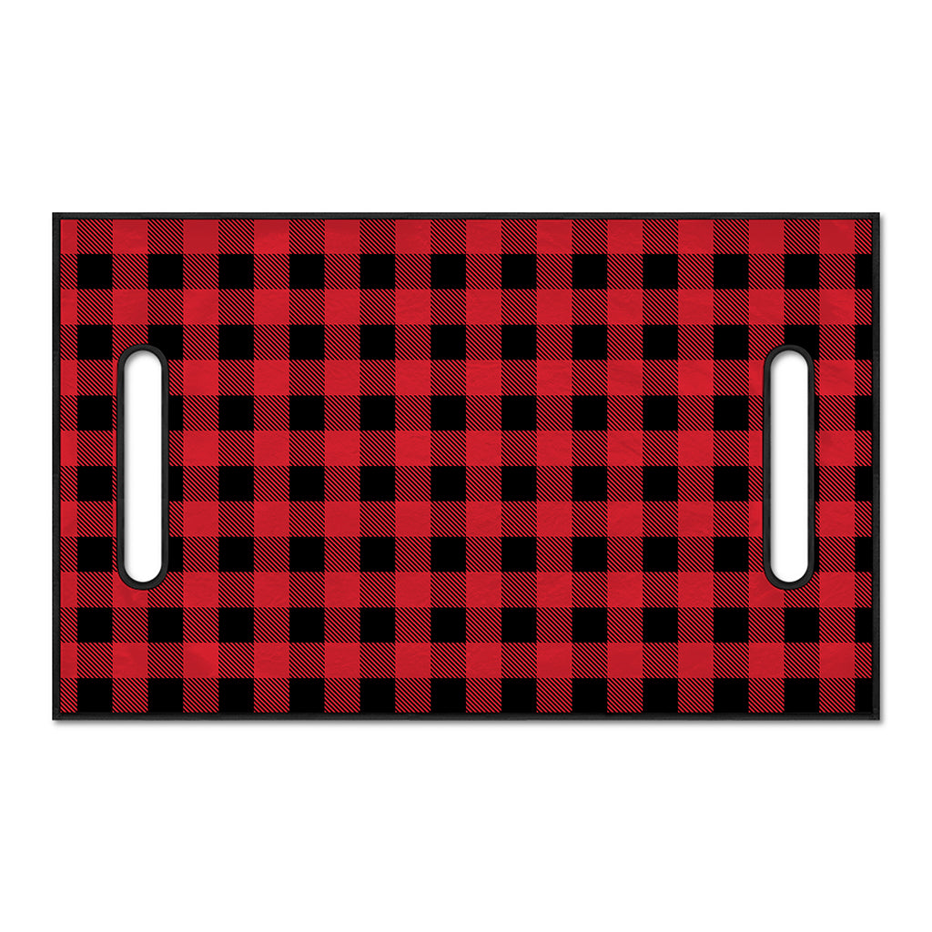 Cardinal Red Buffalo Check Pattern Print Golf Cart Seat Cover
