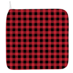 Cardinal Red Buffalo Check Pattern Print Hand Towel