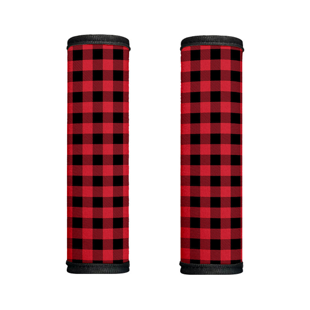 Cardinal Red Buffalo Check Pattern Print Handle Covers