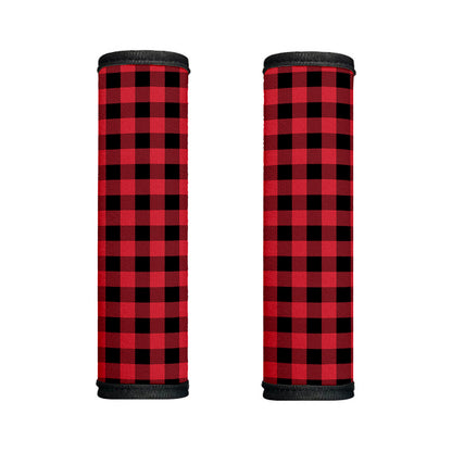 Cardinal Red Buffalo Check Pattern Print Handle Covers