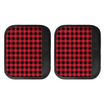Cardinal Red Buffalo Check Pattern Print Handle Covers